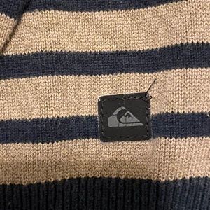 Black & Brown Striped Crewneck